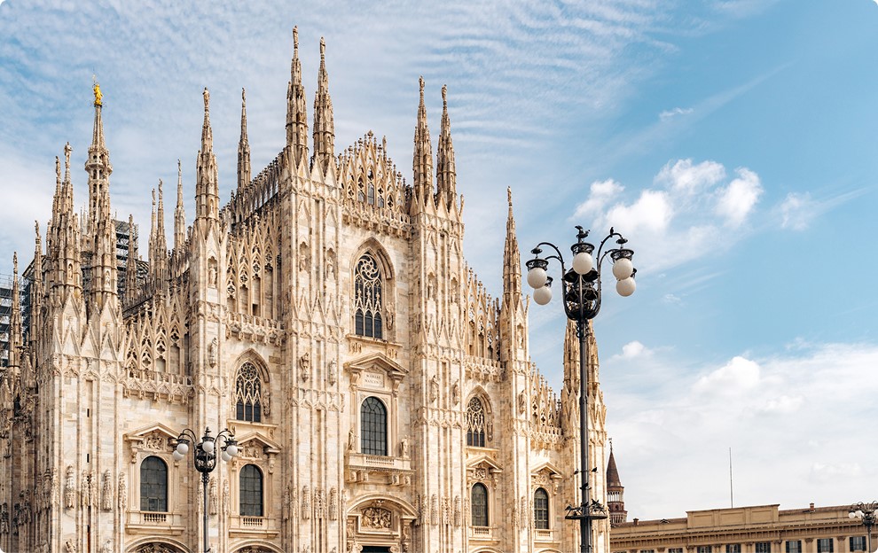 Ornate Gothic cathedral with spires