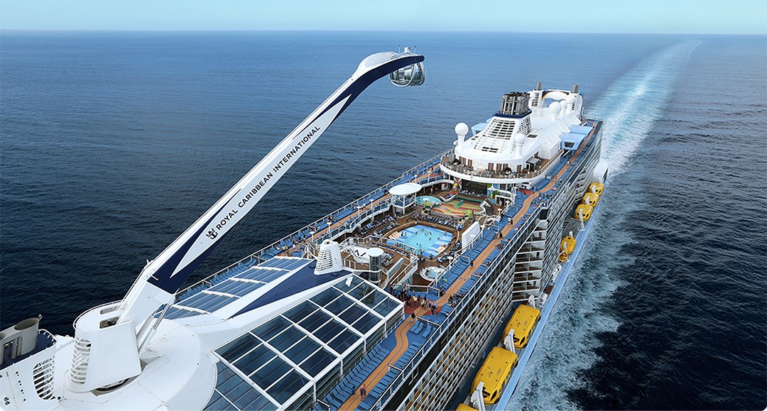 Cruise Boat in the open Ocean