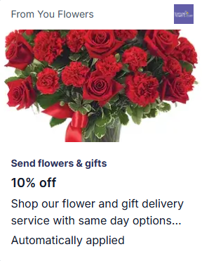 FromYour Flowers offer