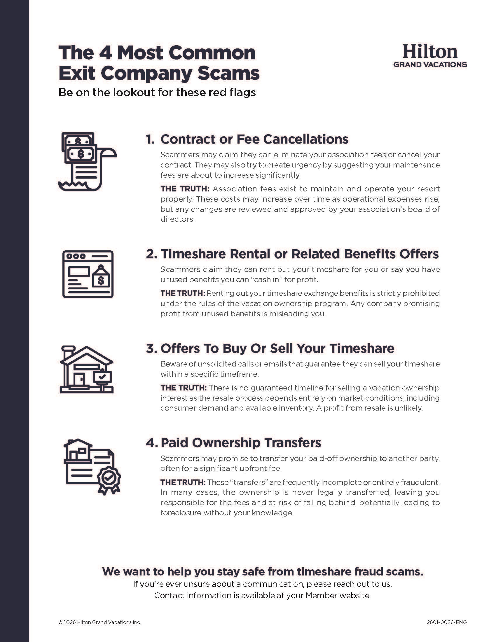 Types of Timeshare Fraud Communications