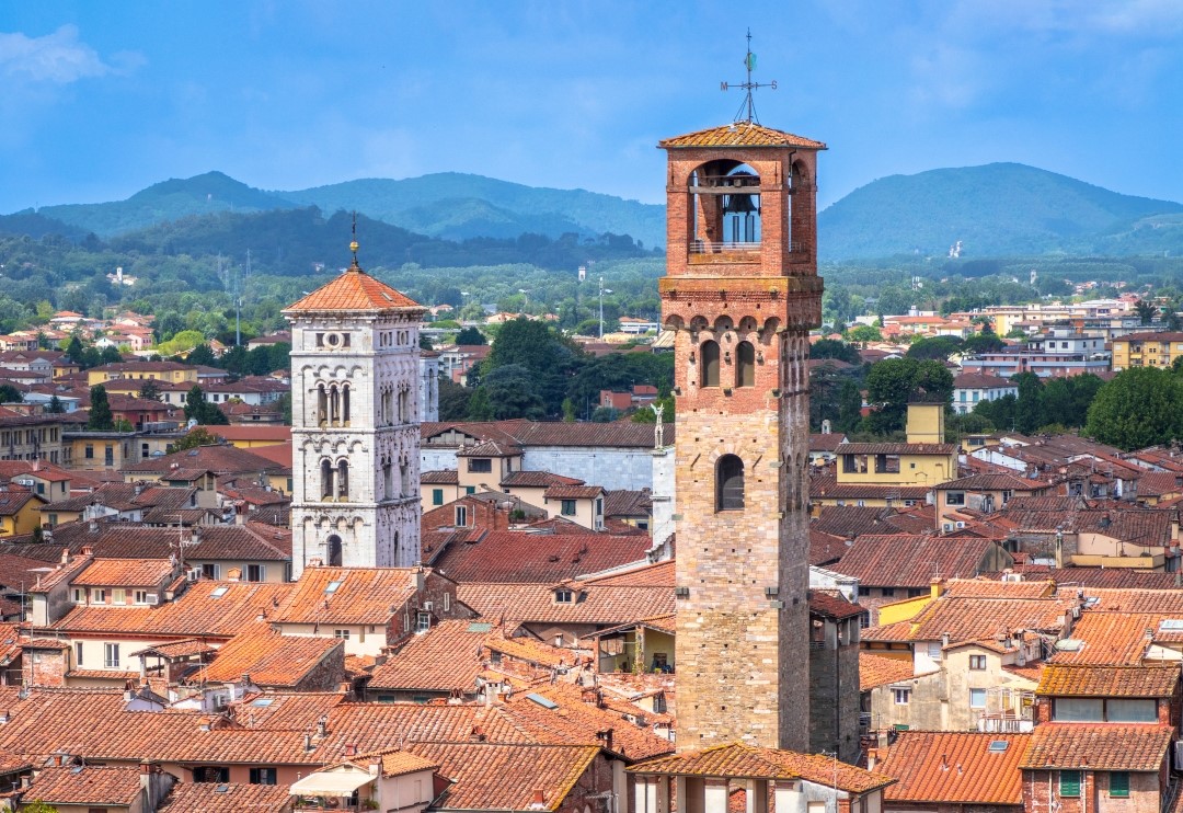 Italy Lucca Historic Towers