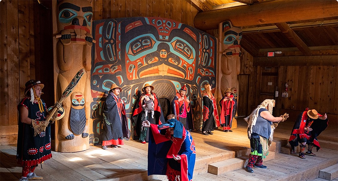 Alaskan Natives performing