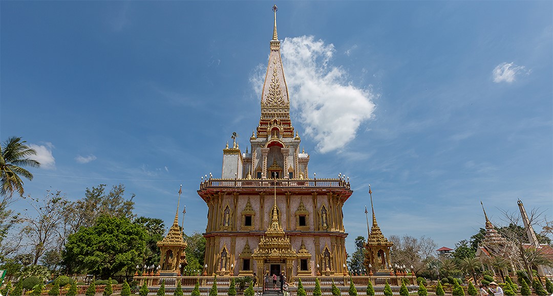 Temple surrounded by trees