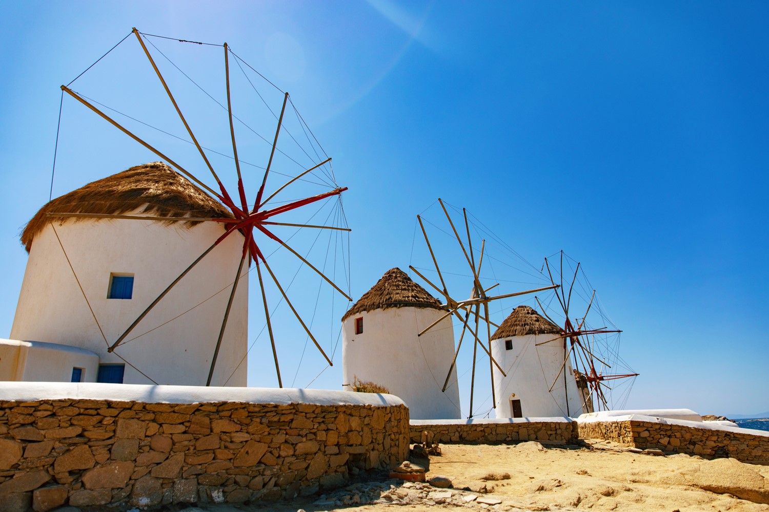 Three windmills